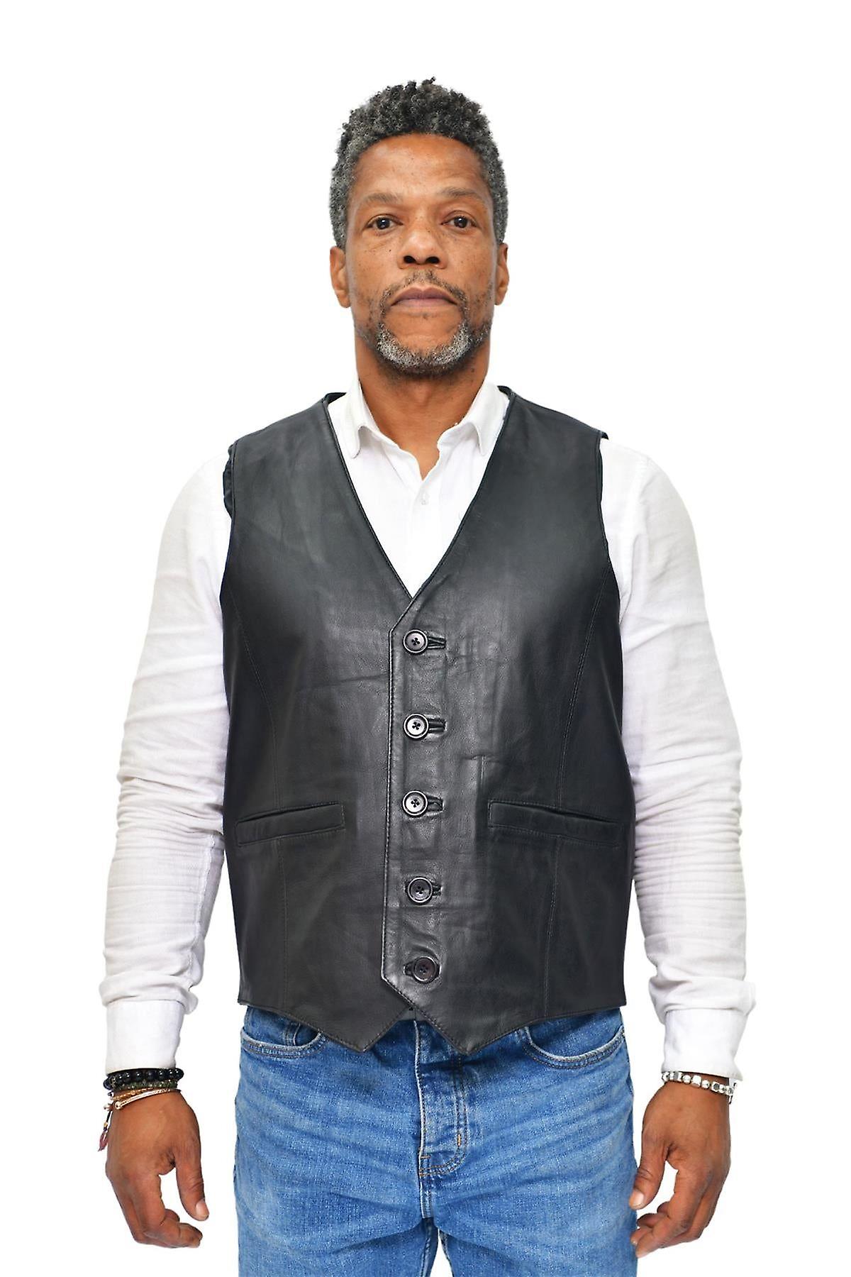 knee length dresses for ladies SWAT Leather Biker Vest – Black Leather Gear for Gay Men