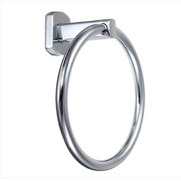 12Cm Silver Wall Mounted Chrome Towel Ring Hand Rack Holder