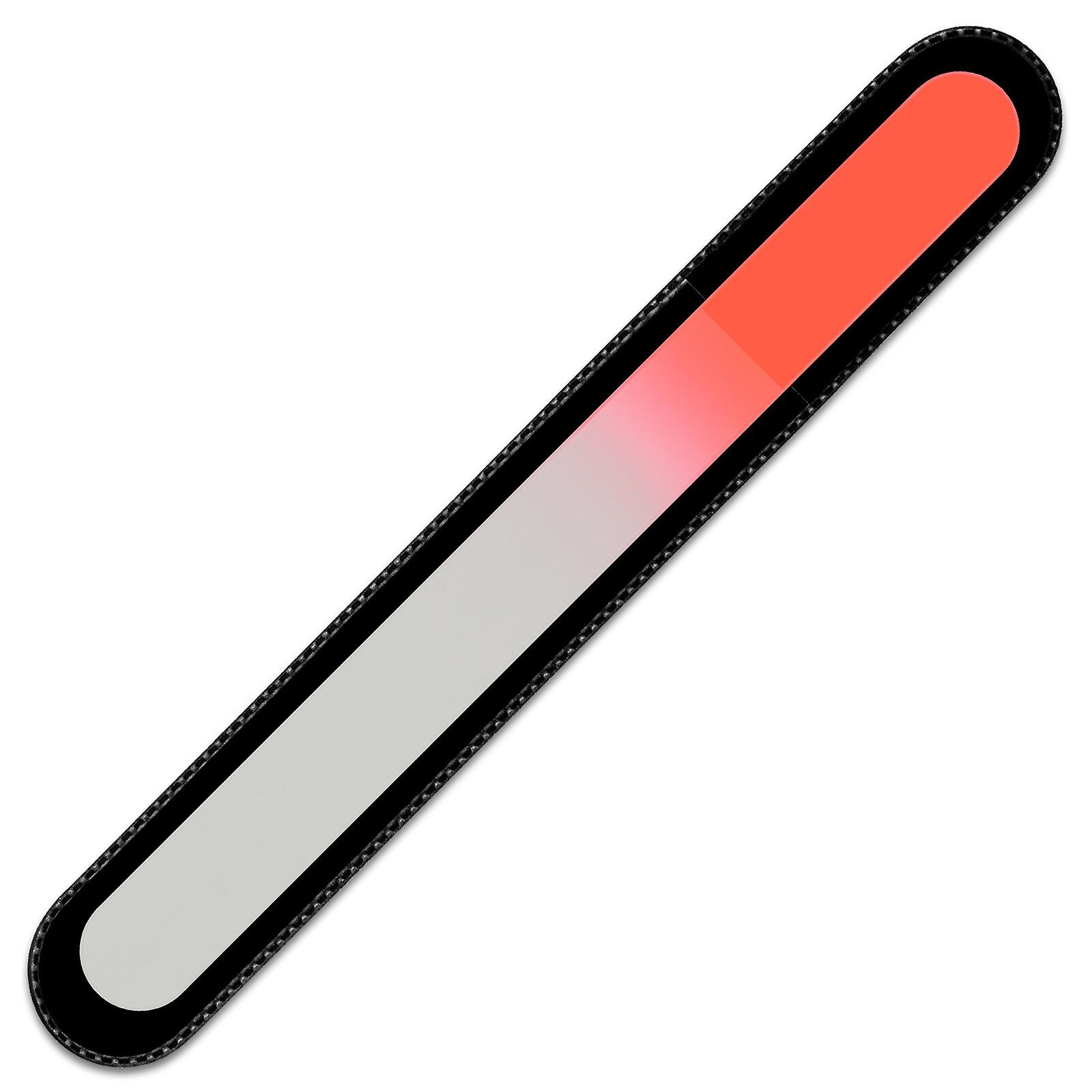 Large Color Glass Nail File C-B - Orange