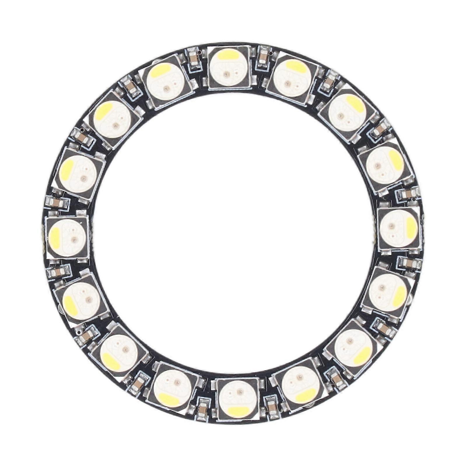 RGB LED لوحة دائرية 16 بت SK6812 32 لونا ومصباح حلقة بيضاء فلورية ضوء ساعة الحائط لوحة السائق