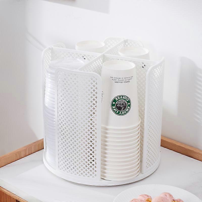 Kitchen Multi-Function Rotating Shelf Condiment Condiments Rotary Storage Box Transparent Desktop Cosmetics Finishing Rack white