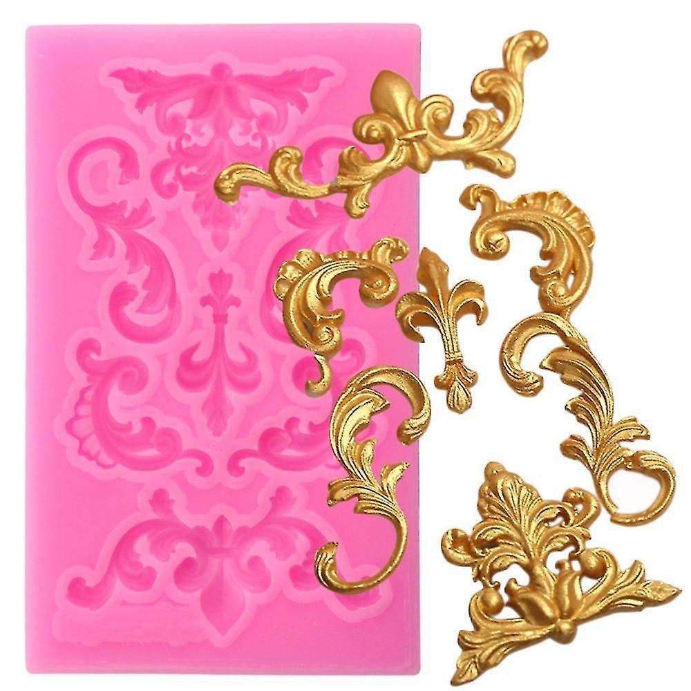Scroll Border Silicone Mold - Scroll Relief Fondant Mold Cake Decorating