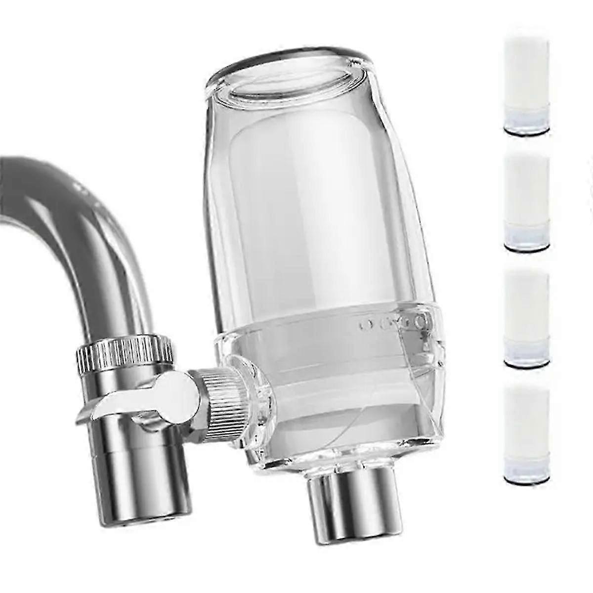 Faucet Water Filter 2 Modes Sink Water Filter 360-Degree Rotating Bathroom Faucet Filter Sink Fauce