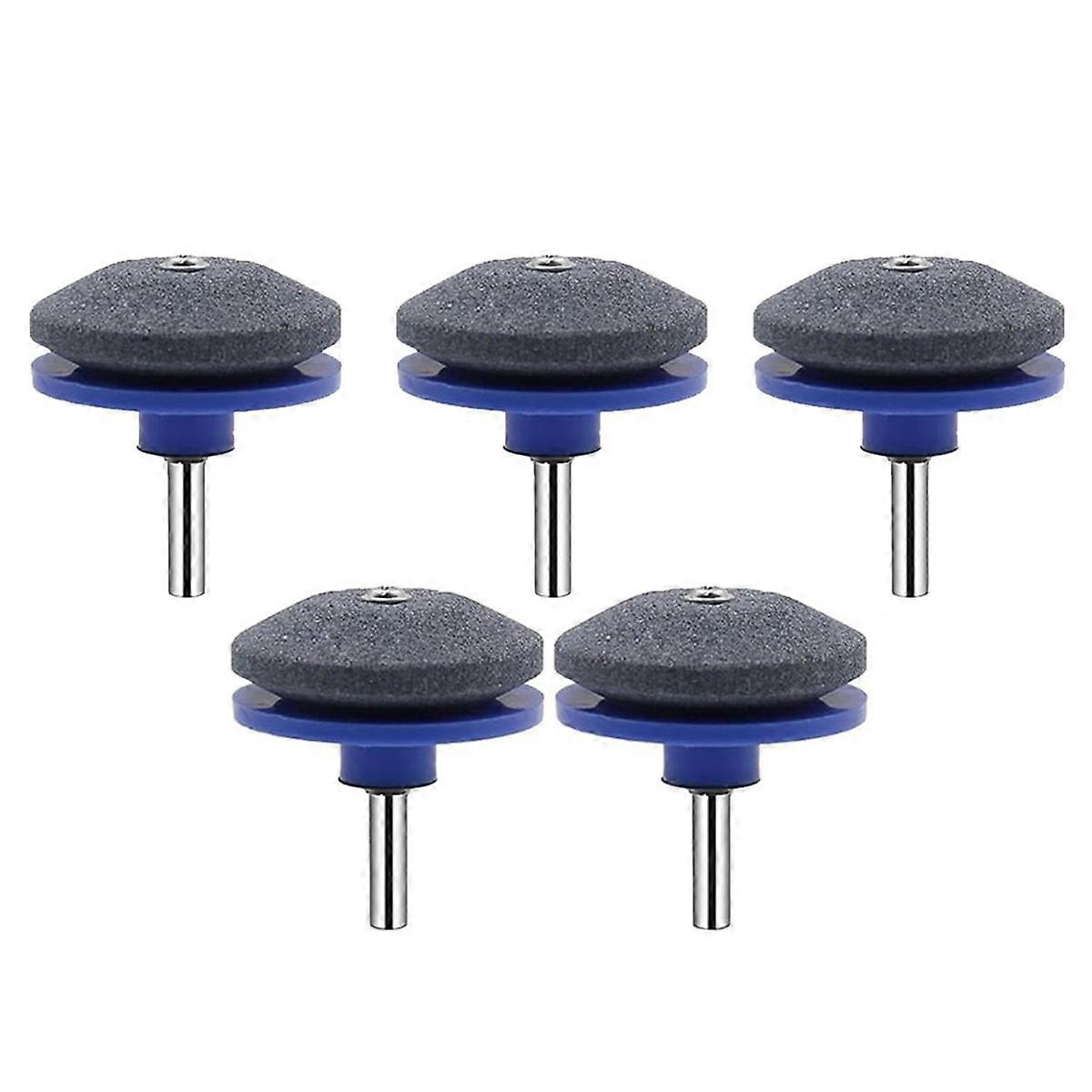 5PCS Lawnmower Dull Blade Sharpener, Lawn Mower Blade Sharpener Tool, Universal Blade Sharpeners for Lawn Mowers,Blue