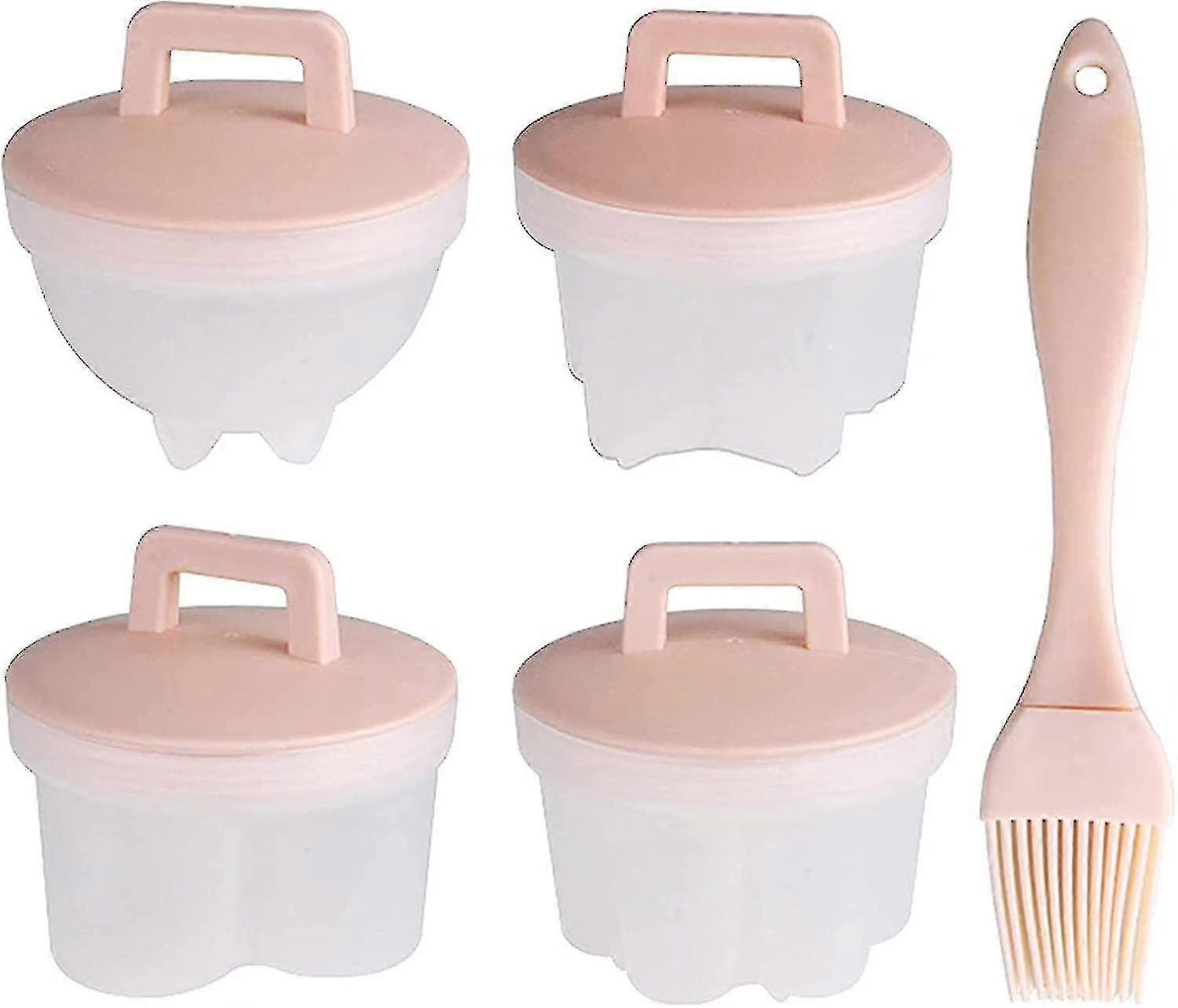 蒸し卵ツール(4パック) 卵スチーマー 卵リング エッグレット 卵 卵シェーパー