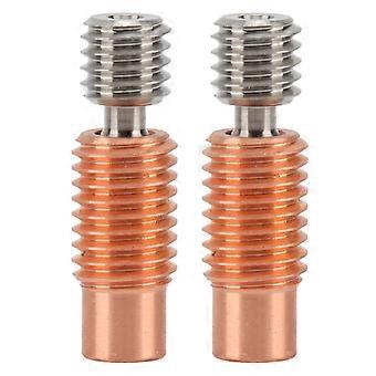 2Pcs Nozzle Throat Heat Break Heat Break Tube Gewinde 3D-Drucker Zubehör für V6