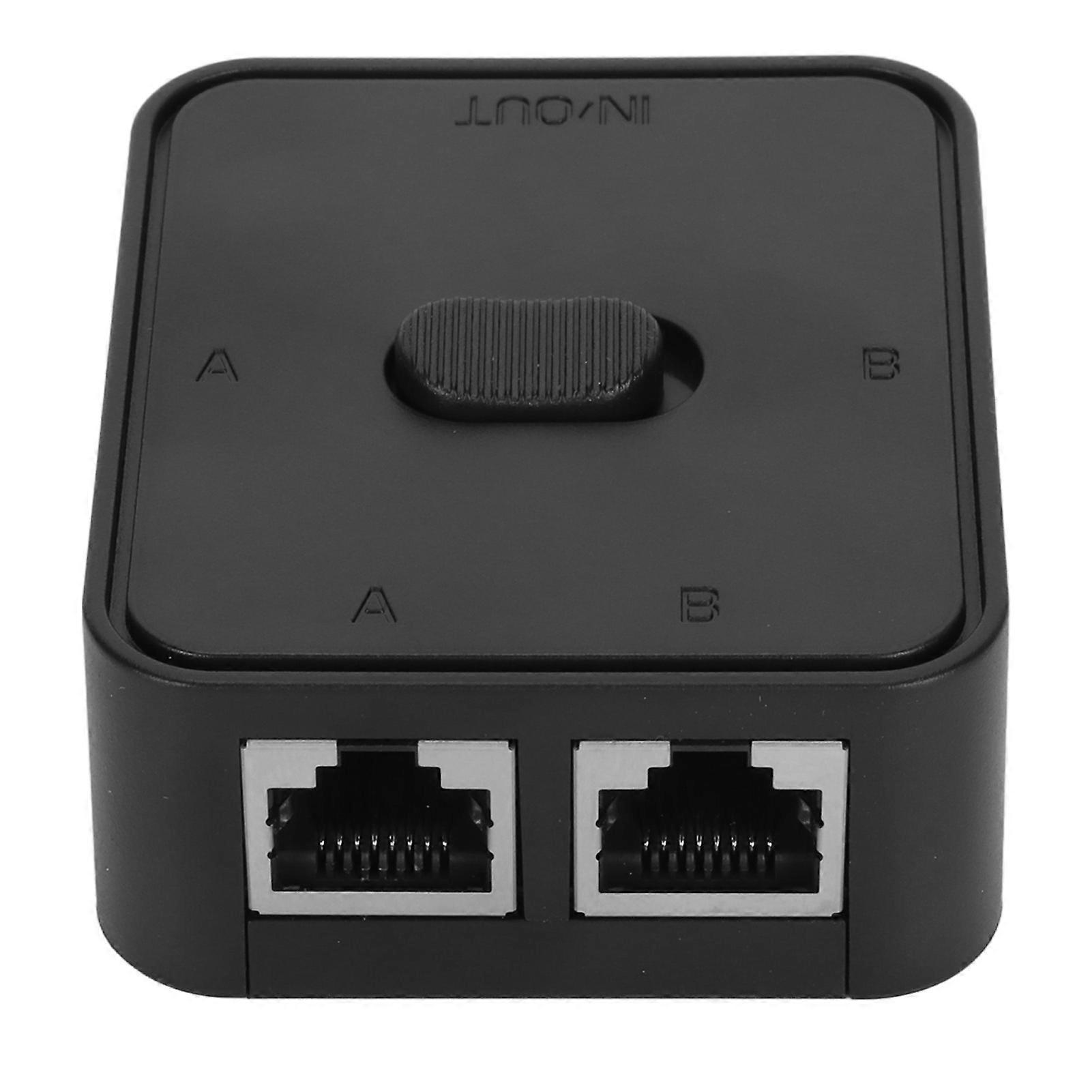 RJ45 CAT6 2-poorts Gigabit-netwerkswitch 2-in-1-uit netwerktoets-splitterswitch 1-in-2-uit stroomloze netwerkswitch