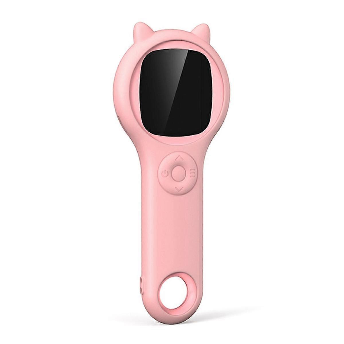 Kid Microscope 500X Handheld Pocket Microscope Kit Super Macro Lens Science Educational Toys with LED Light Pink