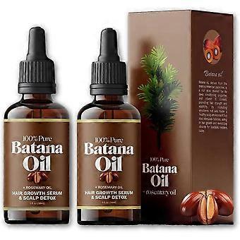 2x Batana Oil with Rosemary for Hair Growth - Nourish Scalp & Detox for Strong