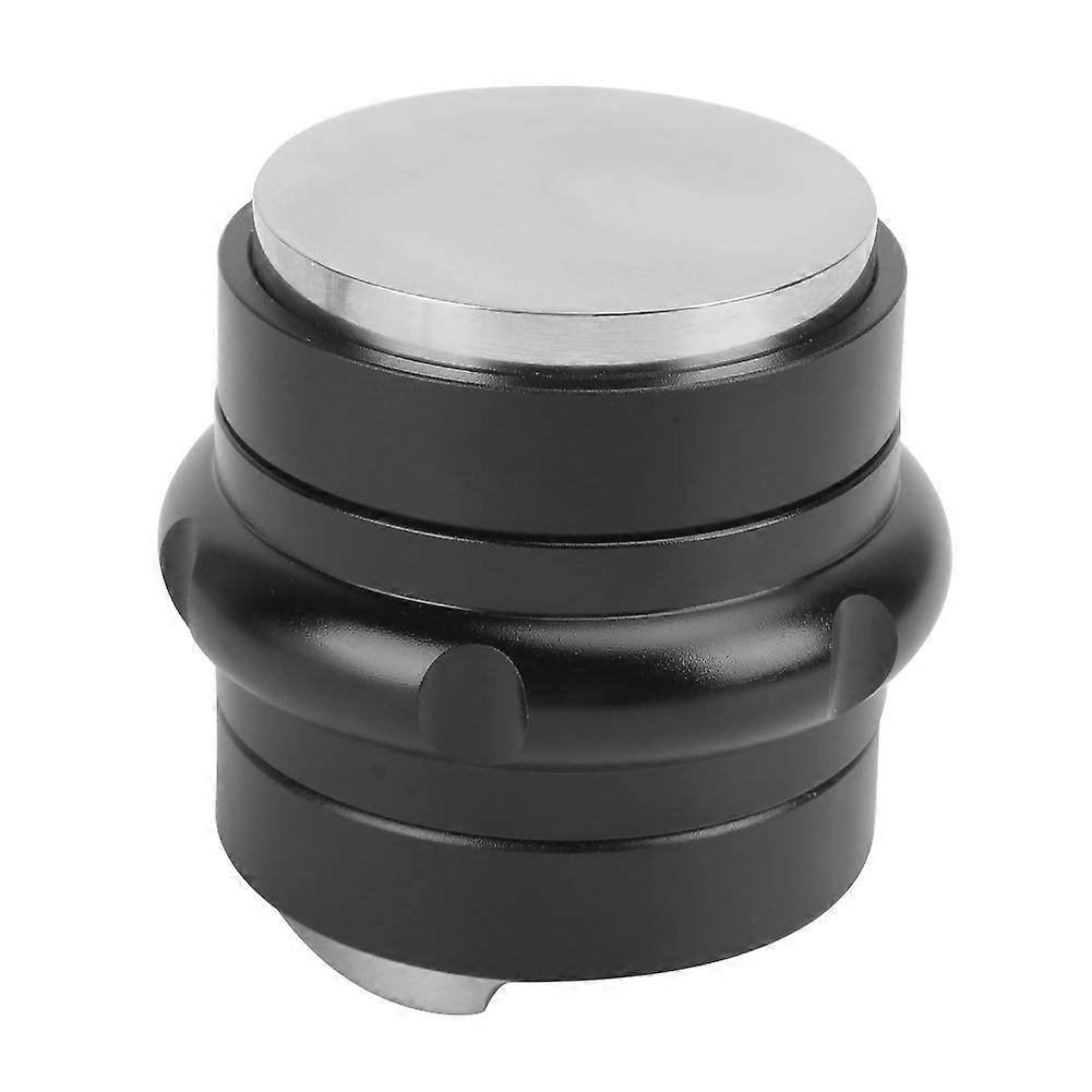 Pressino per caffè regolabile in acciaio inossidabile da 5,8 cm con doppia testa piatta e 3 inclinazioni angolate