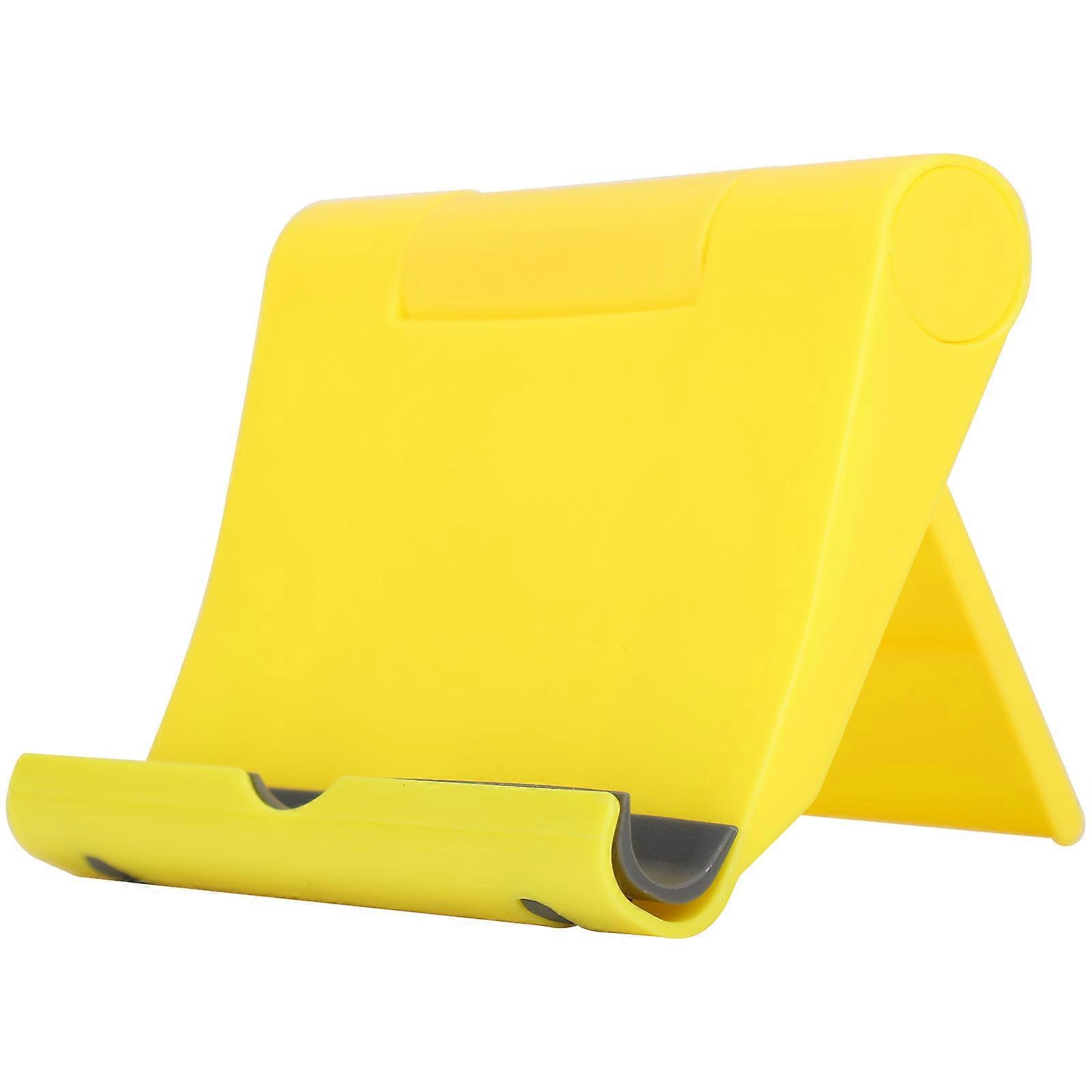 Cell Phone Stand Yellow Universal Tablet Multifunctional Rotating Foldable Holder