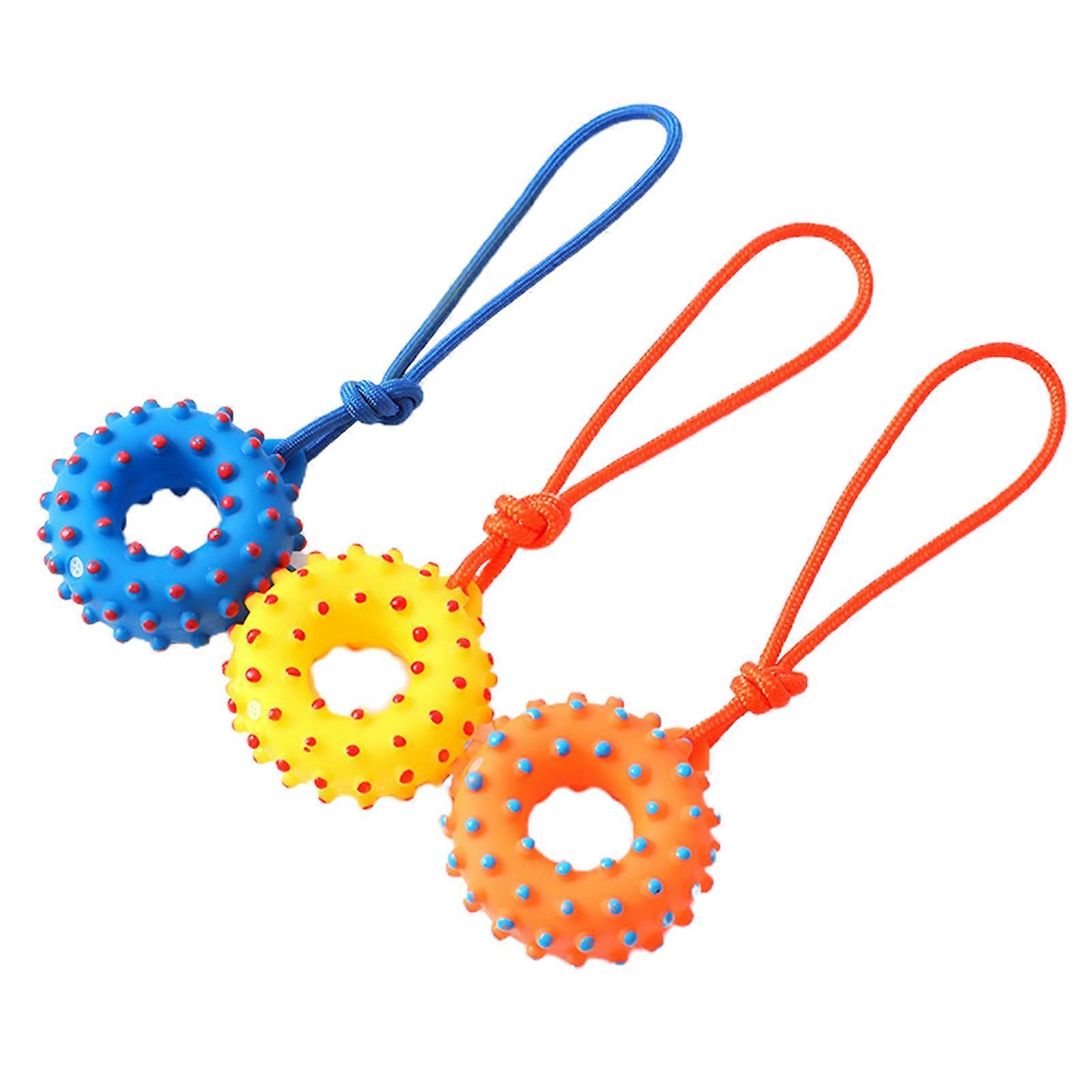 Dog Training Toy Built-in Sounder Cartoon Style Scratch-resistant Pet Puppy Chew Squeaker Sound Toys for Reassurance