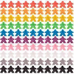 Plastic Meeples, 100-pack