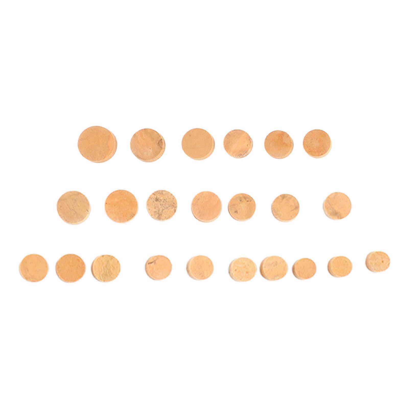 23Pcs Oboe Pads Cork Odorless Soft Good Sealing Wear Resistant Insulated Sound Hole Gasket Replacement