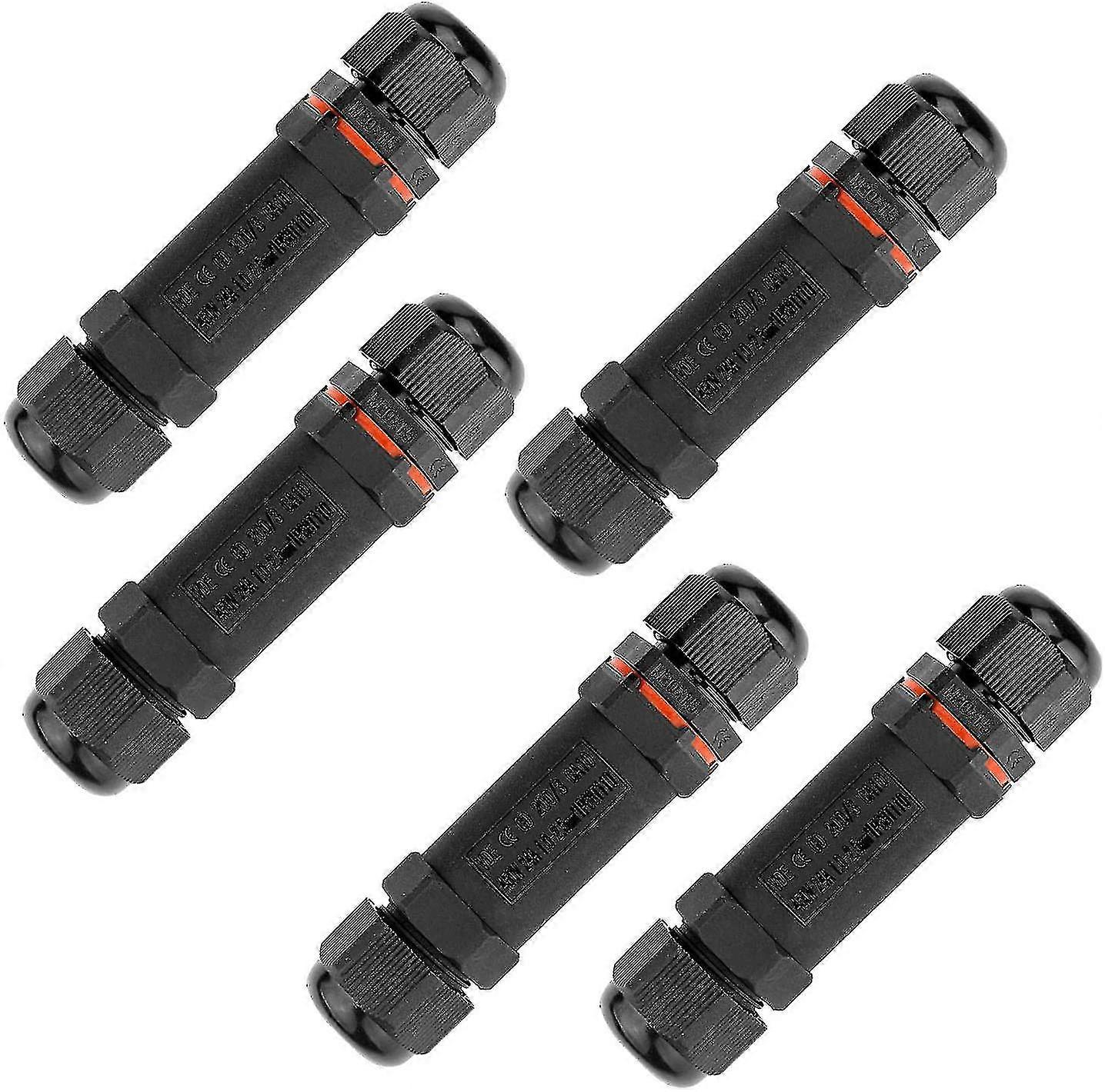 Waterproof Junction Box, Outdoor Ip68 Junction Box, Waterproof Connector5pcs