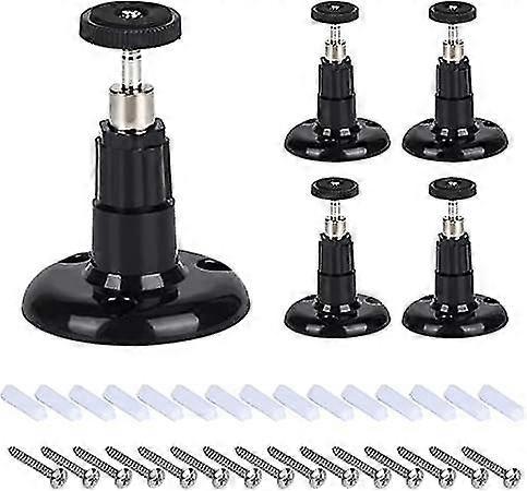 Adjustable Wall Mount For Smart Home Security Camera Systems (5-pack Black)