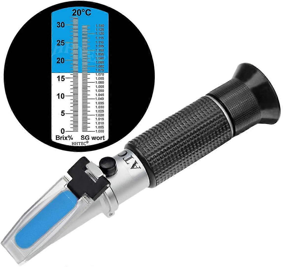 Refractometer 0-32 Brix 1.130 Sg Sugar Content Measuring Device For Beer Condiment Sg Grape Bee