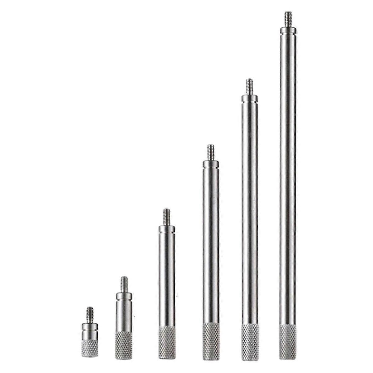 6pcs Dial Indicator Extension Stem Rod Set M2.5 Thread, 10-100mm Extend Rod, Mesure pour le cadran et les indicateurs numériques