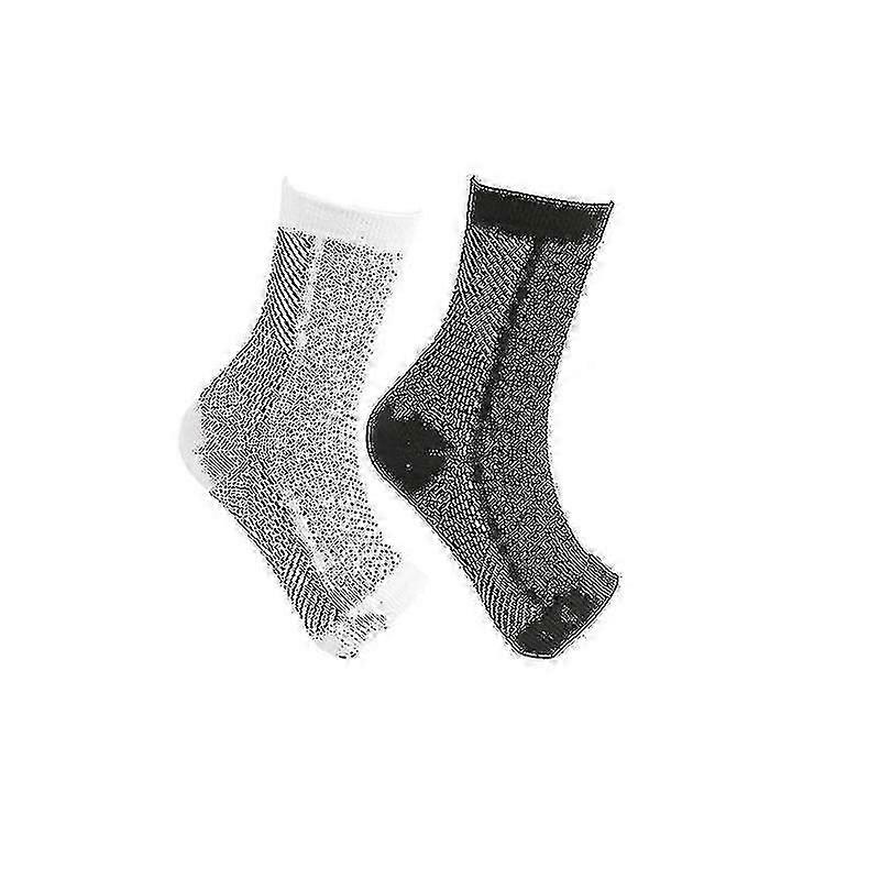 2pairs Neuropathy Compression Socks Ankle Arch Support Protect Socks