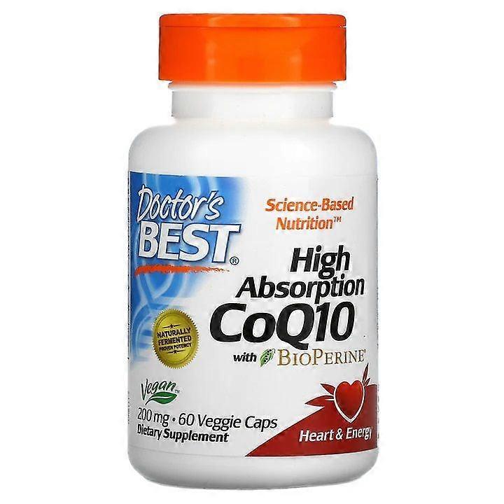 Doctor's Best High Absorption CoQ10 with BioPerine 200mg Vcaps 60
