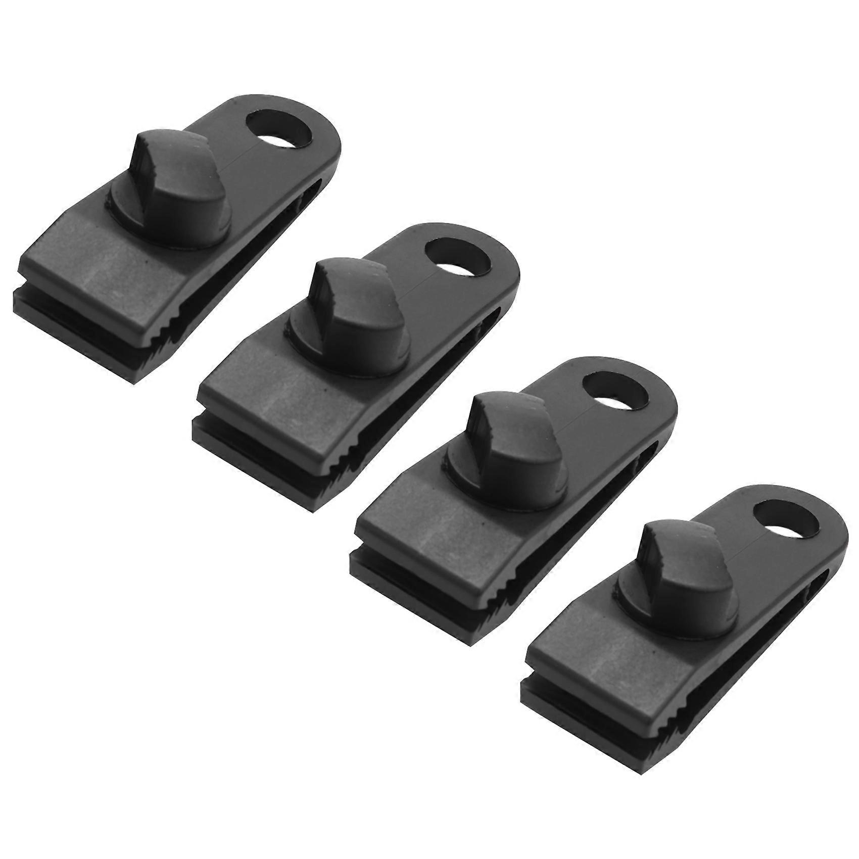 4Pcs Tarp Clips - Heavy Duty Windproof Awning Clamp Grip -Tent Clips Accessory For Camping, Tarps