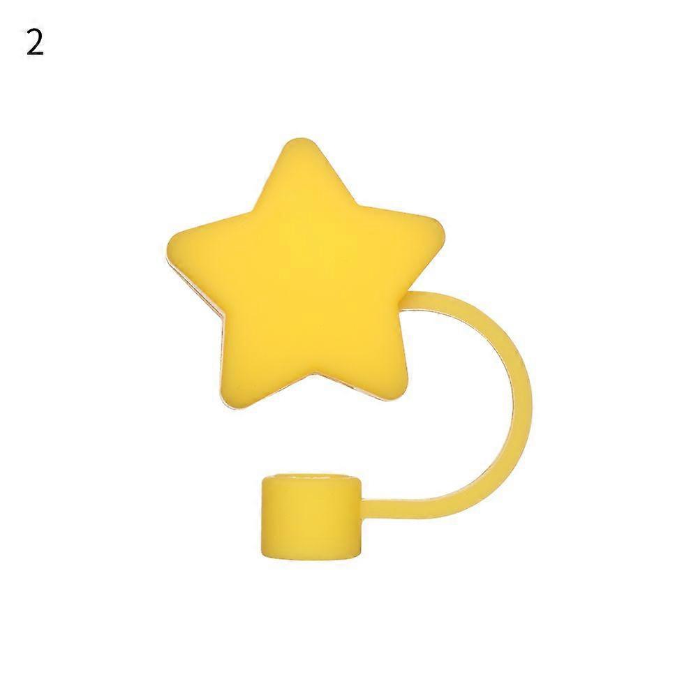 1PC Creative Reusable Silicone Straw Plug Splash Proof Drinking Dust Cap Dust-proof Straw Tips Cover Cup Accessory Kitchen Tool