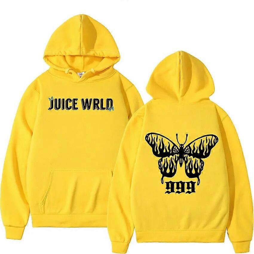 Oversized Hoodies Juice Wrld Hoodie Yellow Rapper Juice Wrld