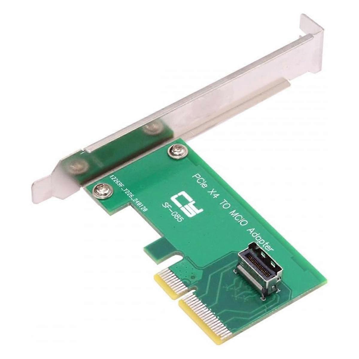 PCI-Express Card 5.0 4.0 4X to MCIO Mini Cool Edge IO Female Host Adapter for PCIe Nvme U.2 SSD Ada