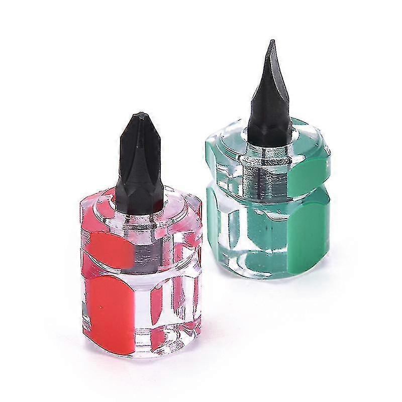 2pcs Mini Screwdriver - Mini Screw Driver Short Small Split Repair Tools Kit Set