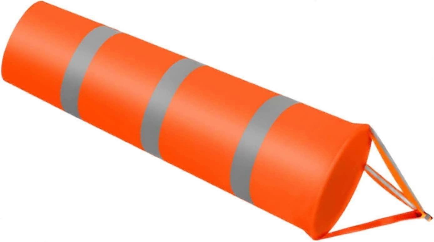 1 X Windsock Orange Windsock With Reflective Belt, Airport Windsock With Reflective Strips
