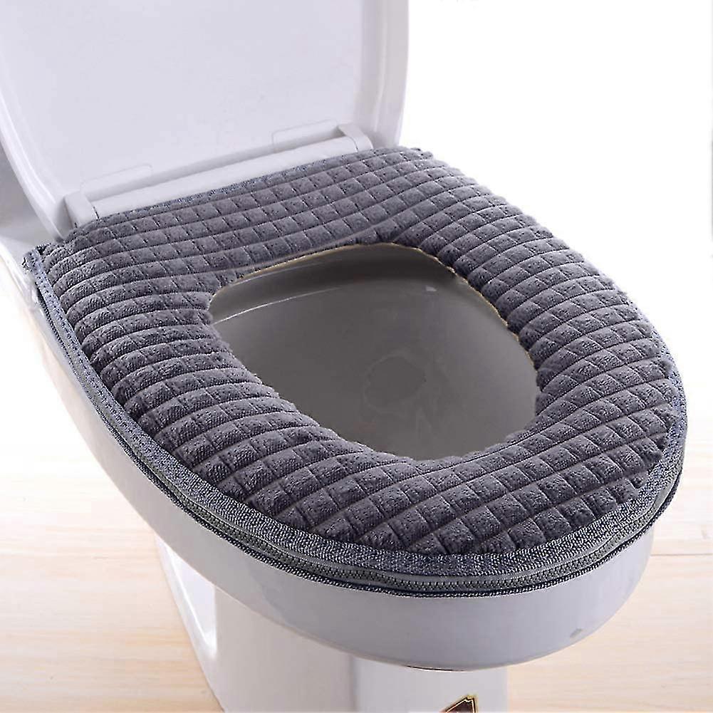 Toilet Seat Covers, Bathroom Soft Warm Washable Toilet Seat Cover Cushion, Warm Toilet Seat Covers Toilet Seat Cover Toilet Seat