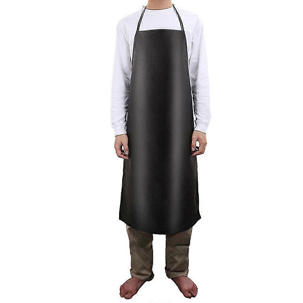 Waterproof Pu Work Apron Durable, Apron For Dishwashing Kitchen Cooking, Multi Size,98*65cmblack
