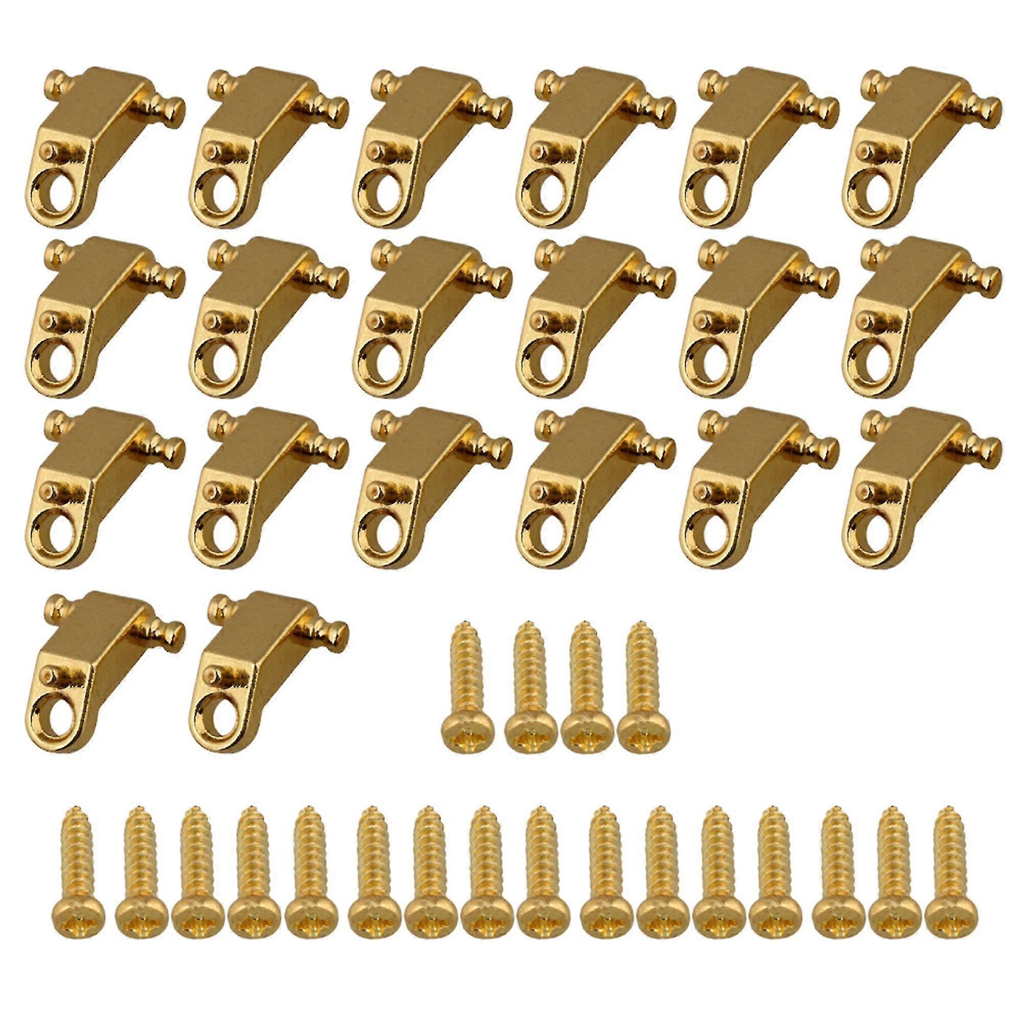 20pcs E-Gitarre Kupfer Roller String Bäume String Retainer golden