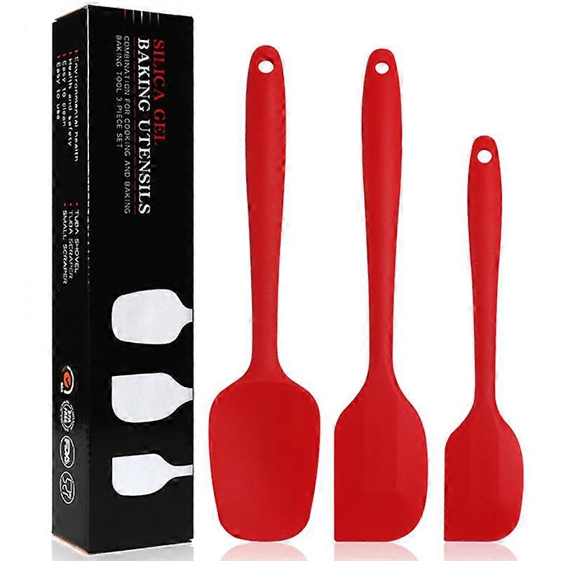 3pcs Silicone Spatula Three-piece Set, Cake Cream Spatula Set