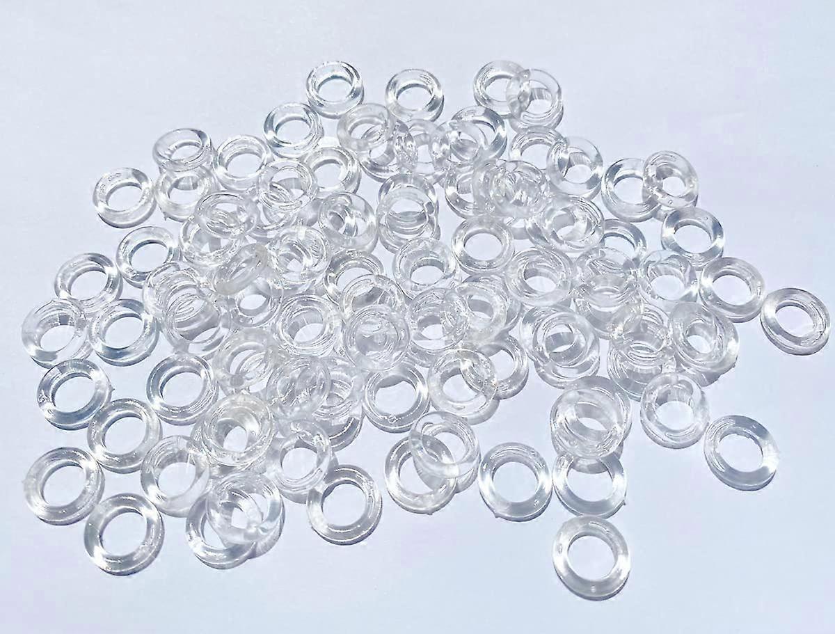 クリアローマンブラインドカーテンリング、1/2インチ透明Oリングプラスチックリングローマンシェードサークルフッククラフトツール