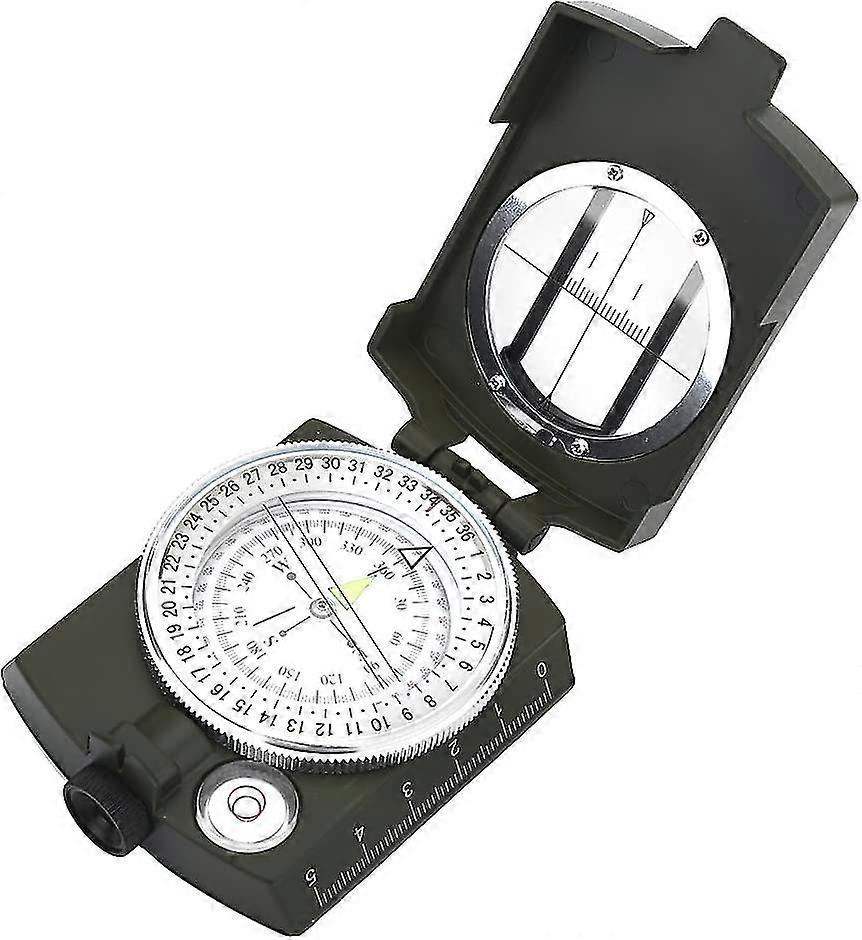 Outdoor Compass, Waterproof Folding Multifunctional Compass Luminous Compass For Camping Hiking