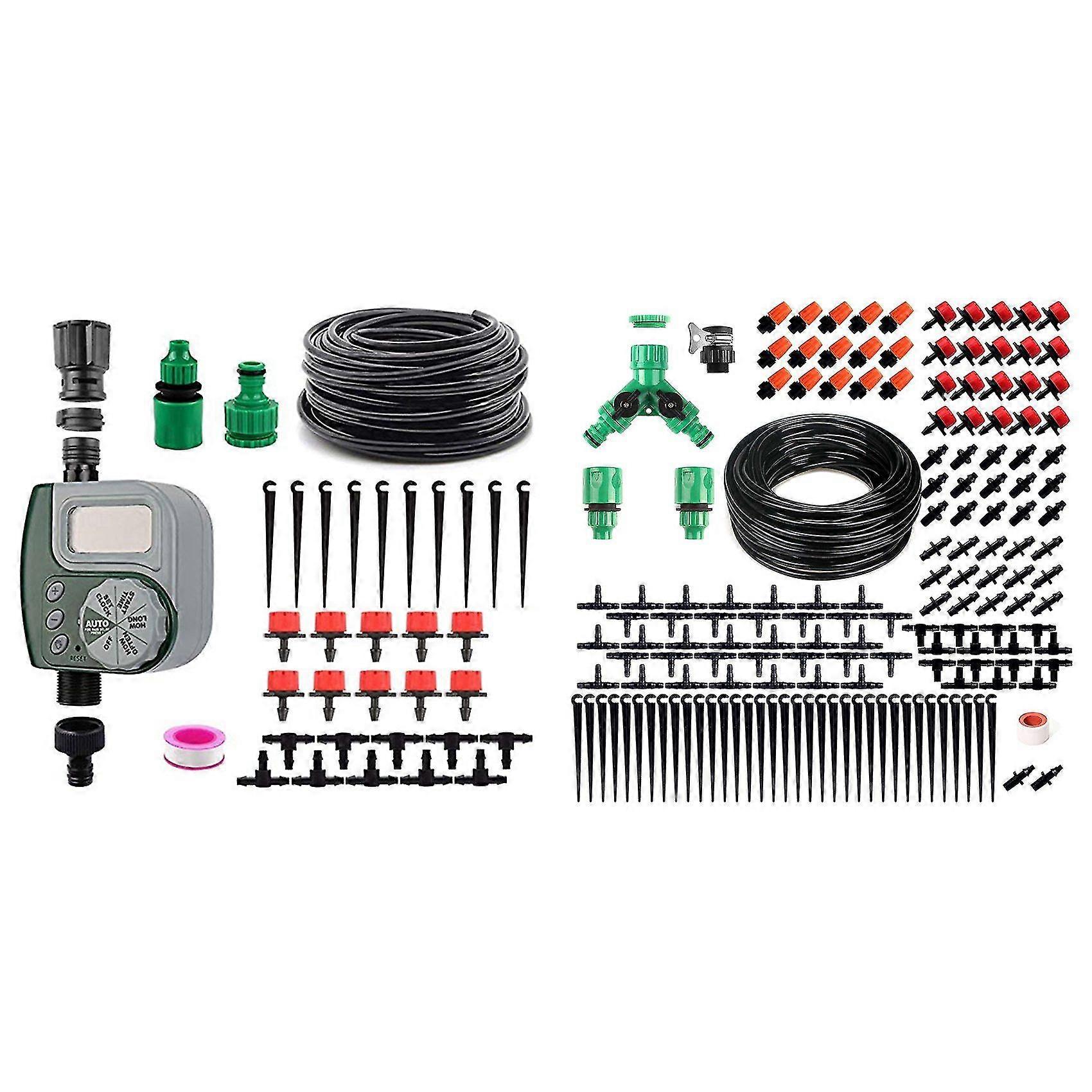 Automatic Mini Drip Irrigation System Garden Irrigation Spray Self Watering Kits & 40m Mini Drip Ir