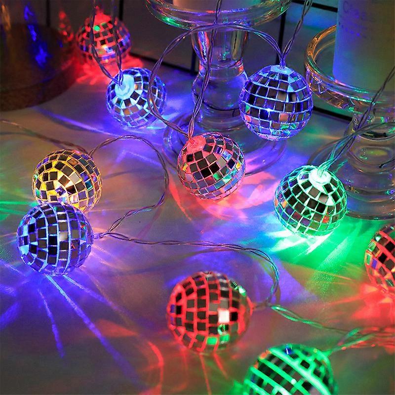 Multi  Colors Mirror Disco Ball String