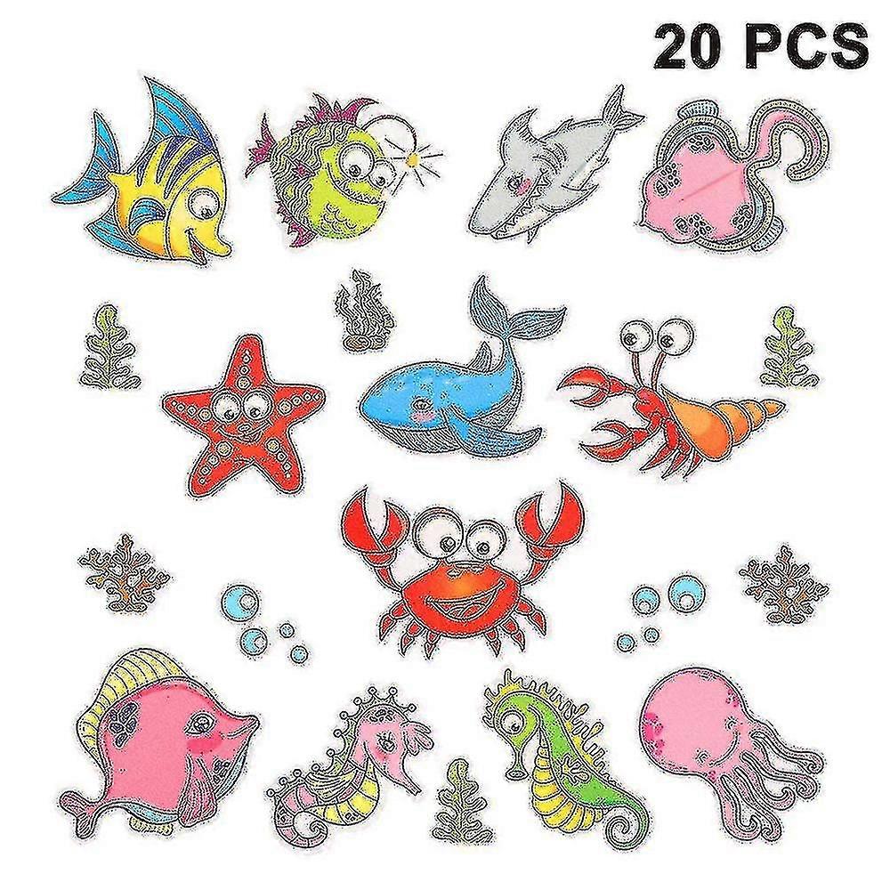 Bathroom Tile -window -shower Screen Decorative Tropical Fish Stickers