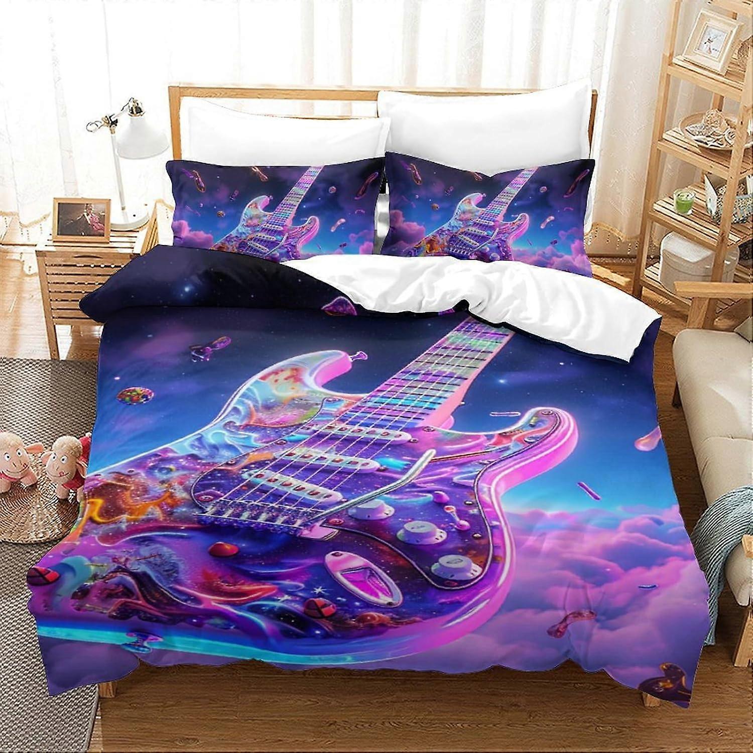Spider Man 3D Printed Duvet Cover Set, Bedding Set for Kids Teens Bedroom Decor Soft Microfibre Quilt Cover with 2 Pillowcases (135*200 CM)