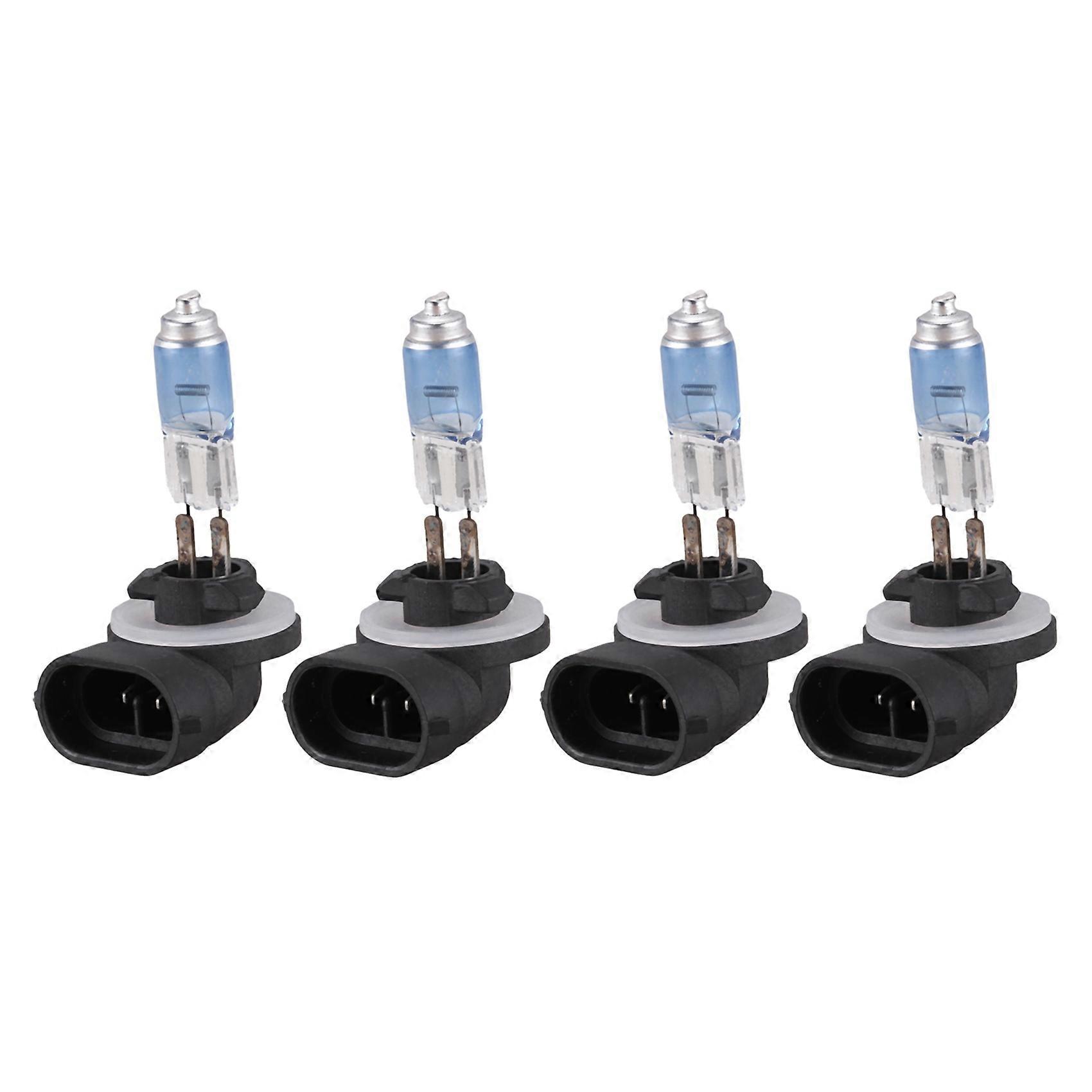4Pcs 881 100W DC 12V Super White Halogen Fog Light Bulb for Auto Car