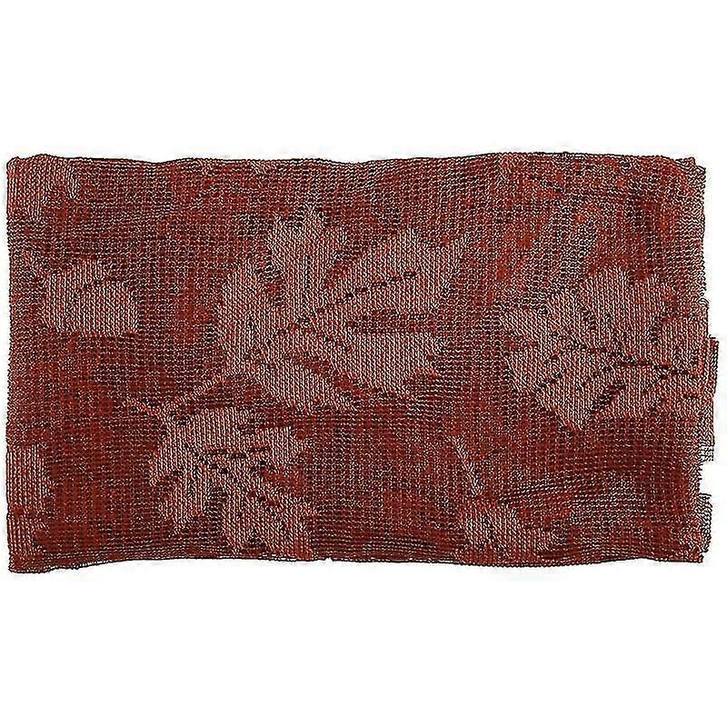 Decor Table Runner Thanksgiving Decor,orange Maple Leaf Lace Table Runner Decorations Thanksgiving