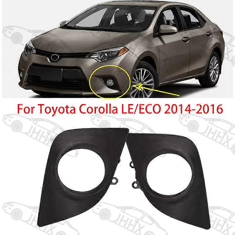 Compatible Corolla Le/Eco Corolla (Us Version) 2014-2016 Front Fog Light Frame Front Bumper Fog Light Frame