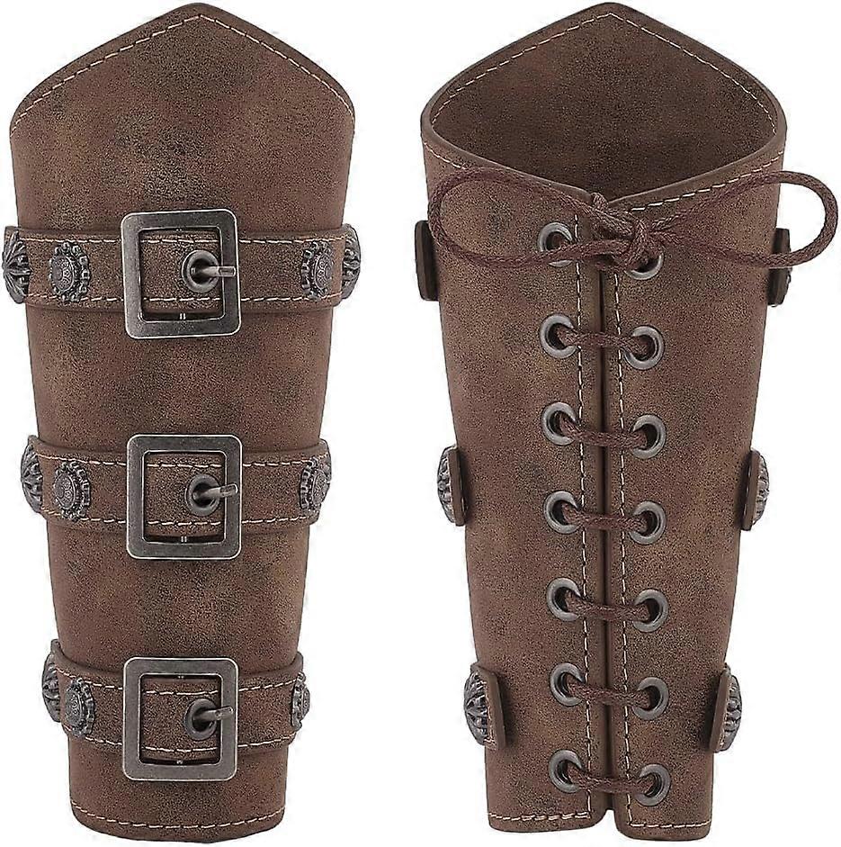 Imitation Leather Gauntlet Wristband