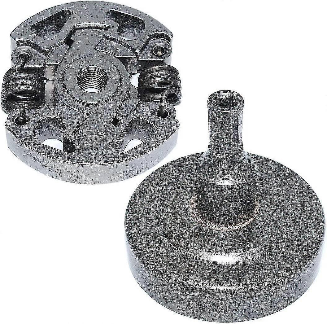 Clutch Drum Kit Fit Stihl String Trimmer Replace (2pcs, Silver)