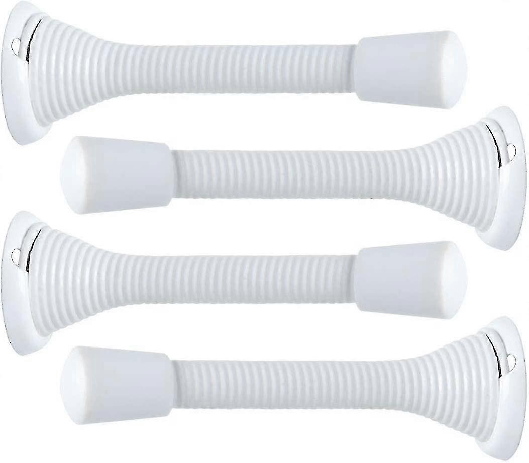 4pcsドアストッパー、ドアストップウォール、防錆性、ノイズキャンセレーション、スプリングドアストッパー