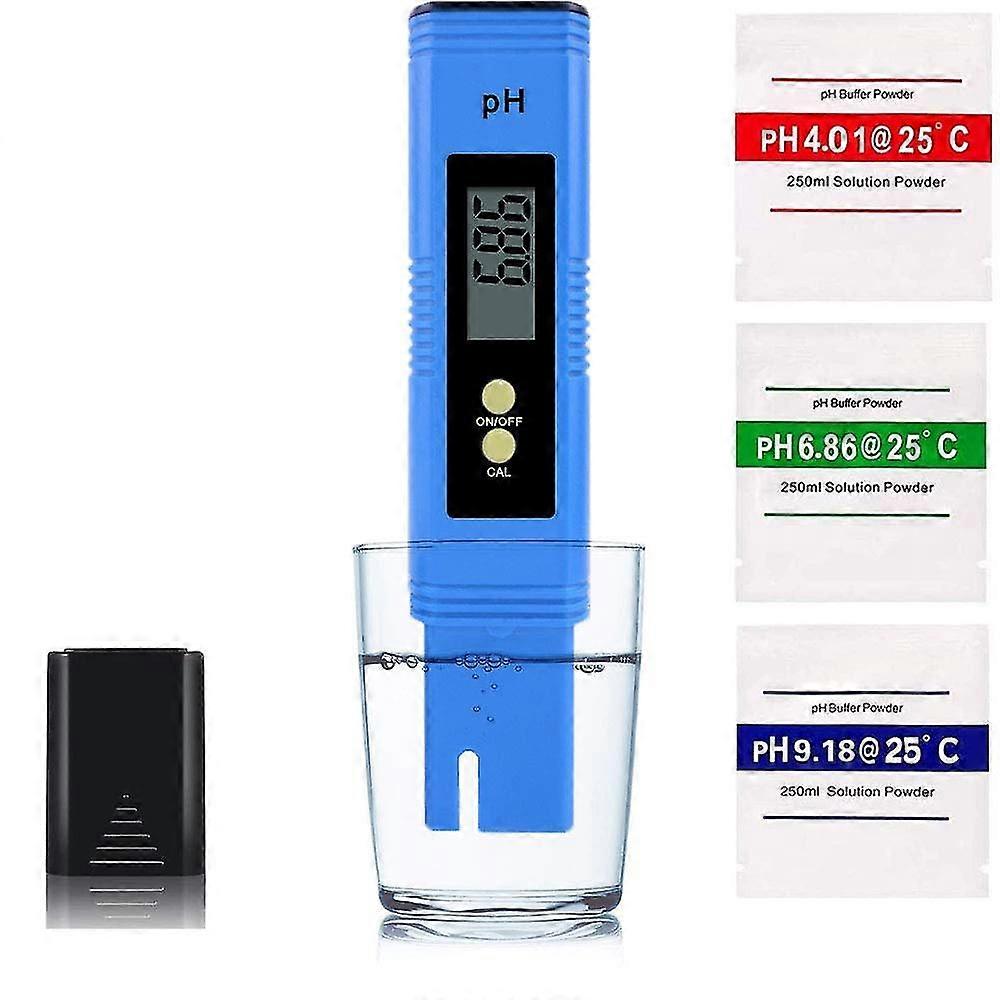 Ph Meter For Water, High Precision Professional Digital Ph Test With 0-14 Ph Measurement Rage, For Aquarium, Swimming Pool, Drinking Water