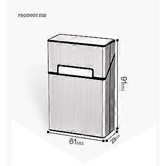 2 Pieces Cigarette Case, Cigarette Box Holder, Anti-Extrusion Male Female Cigarette  Holder Aluminum Cigarette Case Package Cigarette Pack for Whole Pa