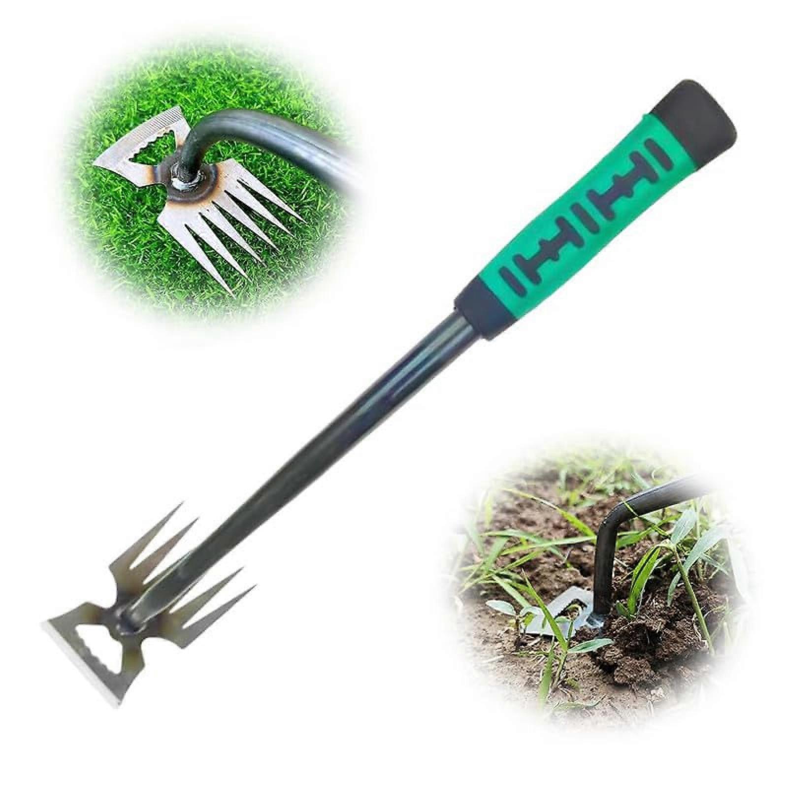 Gardening Weed Puller Tool, 2024 New Weeding Artifact Uprooting Weeding Tool, Durable Manganese Steel Hand Weeder Pulling Tool, Manual Multifunctional