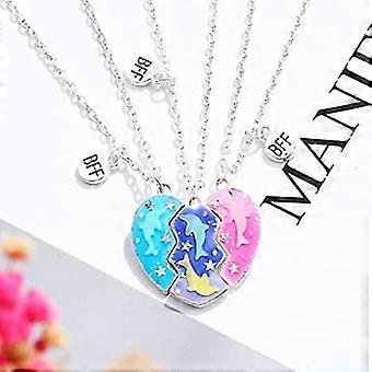Collier Amitié Pour 3, Collier 3 Meilleurs Amis, Collier Amitié 3 Voies, Collier Meilleur Ami Pour 3, Trois Personnes, Trois Voies, Bff, équipe - France